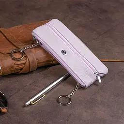 Ключниця-гаманець з кишенею унісекс ST Leather 19350 лілова - мініатюра 9