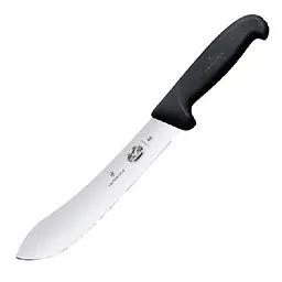 Кухонний ніж Victorinox Fibrox Butcher лезо 20см з чорн. ручкою - мініатюра 2