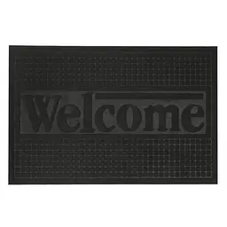 Килимок придверний Eco Fabric Welcome без кромки чорний 60 х 90 см (6090-010) - мініатюра 3