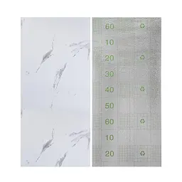 Вінілова плитка що самоклеїться Sticker Wall в рулоні 600х3000х2мм Білий повітряний мармур Глянець SW-00001287 - мініатюра 4