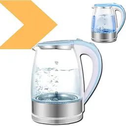 Електричний чайник XPRO MG-07 зі скляним корпусом Blue (MER-14808_414) - мініатюра 4