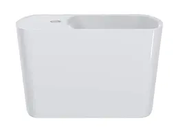 Умивальник Miraggio HELIX R (0001549) Miramarble, Глянцевий, Підвісний, Білий - мініатюра 3