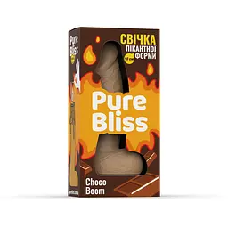 Свічка член Pure Bliss Choco Boom Brown, 18 см - мініатюра 6