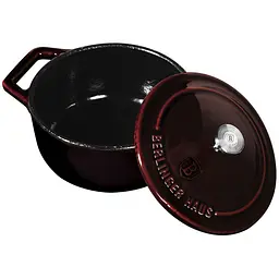 Порційна чавунна кастрюля 10 см 0,31 л Metallic Line Burgundy Edition Berlinger Haus kuh0013308