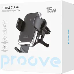 Автотримач із бездротовою зарядкою Proove Nitro Charge 15W Dark Gray (WHNC15002001) [136216] - мініатюра 3