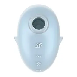 Вакуумний стимулятор клітора з вібрацією Satisfyer Cutie Ghost блакитний - мініатюра 2