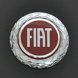 Емблема для Fiat D75 з колоском пластикова скотч Червона