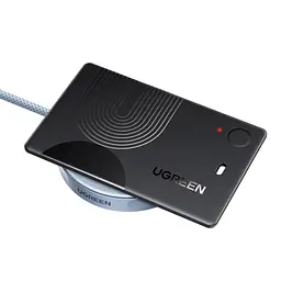 Пошукова мітка-картка для речей UGREEN Finder Slim 3 CM921 AirTag для Apple Find My бездротове заряджання мітки потрібен окремий бездротовий зарядний пристрій Qi або MagSafe для налаштування потрібен iPhone або iPad звуковий пошук 100 дБ сповіщення про залишену річ режим втрати з контактами власника сповіщення про знайдену річ запуск звукового пошуку з Apple Watch до 1 року без підзаряджання перевірка заряду в застосунку захист IP68 чорна (75121)