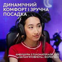 Гарнітура Logitech G321 Lightspeed Black (981-001563) - мініатюра 2