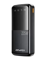 Повербанк Power Bank AWEI P13K портативна батарея зі швидкою зарядкою 22.5W 20000 mAh Чорний - мініатюра 2