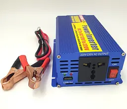 Автоінвертор 12 V-220 V перетворювач напруги з USB-портом 1000 W модифікована синусоїда Eryuan 12 V-220 V 1000 Вт - мініатюра 5