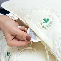 Подушка IDEIA 50x70 - Aromavita з гречаним лушпинням бавовна молочний - мініатюра 5