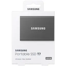 Зовнішній SSD накопичувач Samsung T7 500 GB Titan [MU-PC500T/WW] Gray [71859] - мініатюра 8