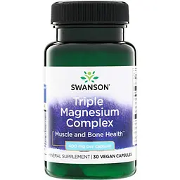 Комплекс магнію Swanson Triple Magnesium Complex 400 mg 30 вегакапсул