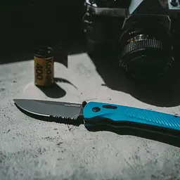 Складаний ніж SOG Flash AT (Partially Serrated) Чорний-Синій - мініатюра 7