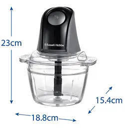 Подрібнювач Russell Hobbs 27131-56 Matte Charcoal Mini Chopper (7030816) - мініатюра 4