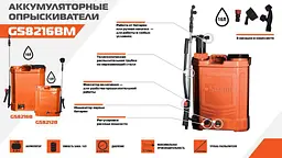 Обприскувач акумуляторний Sturm GS8216B - мініатюра 4