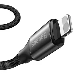 Кабель Baseus Twins Cable Type-C to Type-C 60W (20V/3A)+iP(5V/2A) 1m CATLYW-01 Black - мініатюра 3