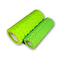 Масажний ролик EasyFit Grid Roller Double 33 см Салатовий - мініатюра 2