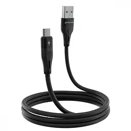 Кабель Proove Soft Silicone USB to Micro USB 2.4A (1m) black (CCSO20001301) - мініатюра 4