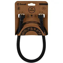 Шланг водяний Tucai TAQ Premium Grif 1/2″x1/2″ BВ 0,3м.Антикор. ACB HG-1212-300 (Чорний Мат) 209968
