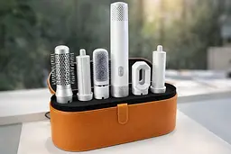 Стайлер Hot Air Styler 5 в 1 для укладання волосся, 1000 Вт, 5 насадок, з кейсом Білий - мініатюра 2
