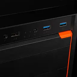 Корпус LogicConcept J23 USB 3.0x2+2.0x2 BLACK без БЖ ATX - мініатюра 5
