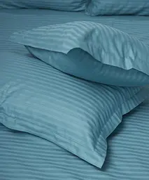 Набір наволочок Moon&Star Satin Stripe Stripe Green 40х60 см 2 шт - мініатюра 4