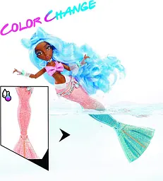 Ігровий набір Mermaze Mermaidz Color Change Shellnelle Mermaid Fashion Doll русалка MGA 580829 MGA 580829 - мініатюра 2