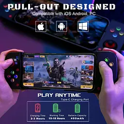 Bluetooth Джойстик для Телефону Геймпад для Смартфону Gamepad Бездротовий Ігровий Контролер для iOS андроїд, Чорний - мініатюра 10