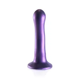 Фалоімітатор Ouch! Curvy G-Spot Dildo 7'' 17 cm (фіолетовий) - мініатюра 5