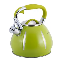 Чайник із свистком Kamille KM-0691A 3 л зелений