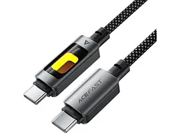 Кабель USB Type-C Acefast C21-03 USB Type-C to USB Type-C 2.0 60W 1.2m Black (6974316284666)