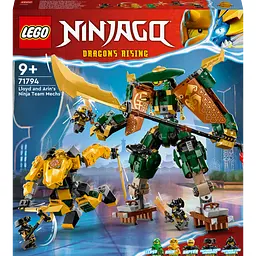 Конструктор LEGO Ninjago Командні роботи ніндзя Ллойда й Арін, 764 деталі (71794)