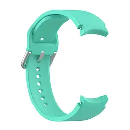 Силіконовий ремінець на смарт годинник Samsung Galaxy Watch 4 Classic 46mm/4 40mm/4 44mm/4 Classic 42mm/5 Pro 45mm/5 44mm/5 40mm/6 Classic 47mm/6 Classic 43mm/6 40mm/6 44mm/FE/7 40mm/7 44mm, Silicone, teal, зі зручною застібкою, на фітнес браслет