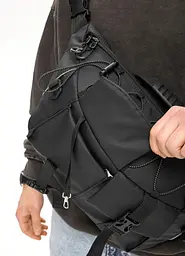 Чоловіча cумка-бананка під ноутбук Sambag Urban Pro чорна 46 × 26 см (51411264m) - мініатюра 7