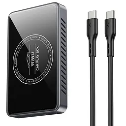 Адаптер WIWU Wi-CP004 Play box car wireless CarPlay iOS + Android Black - мініатюра 7