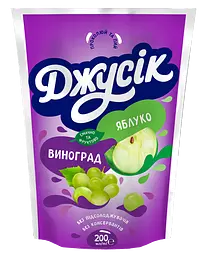 Упаковка сокового напою Джусік Яблуко-Виноград освітлений 2 л (200 мл х 10 шт.) - мініатюра 2