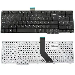 Клавіатура для ноутбука ACER (AS: 7230, 7330, 7530, 7730) rus, black, довгий шлейф