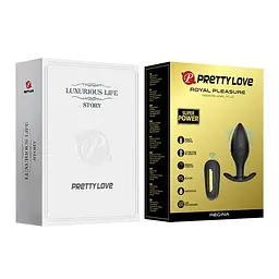 Анальна пробка Pretty Love Royal Pleasure Regina 8.8 см (чорний) - мініатюра 8