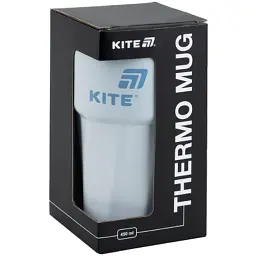 Термокружка Kite 450 мл сіро-блакитна (K25-1220-2) - мініатюра 5