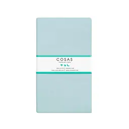 Комплект постільної білизни Cosas євро з простирадлом на резинці GREY STARS CS1 200 x 220 см (StarGrey_El-Blue_200) - мініатюра 6