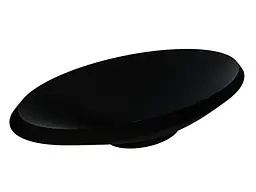 Умивальник Miraggio Lex R mirastone black Чорний матовий 0000664