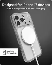 Чохол для iPhone 17 Pro Max ZAGG Gear4 Crystal Palace Clear Case MagSafe Прозорий протиударний - мініатюра 10