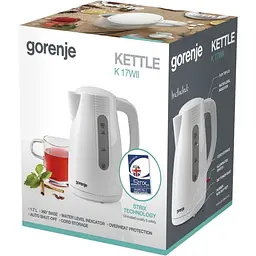 Електрочайник Gorenje K 17 WII white 1.7 л (00000020462) - мініатюра 4
