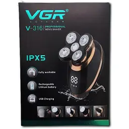 Електробритва VGR V-316 з чистим голінням чорна (41269-316_668) - мініатюра 2