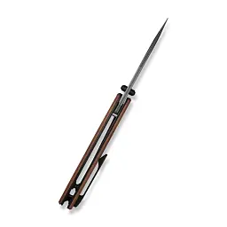 Ніж складаний кишеньковий Civivi Clingman (7.6 см) Damascus / Guibourtia Wood дерево - мініатюра 7
