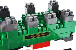 Конструктор блоковий QB300-202 "Block&Steps: Залізничний Експрес" + ходилка та меморі гра 3в1, 136дет. qbee - мініатюра 8