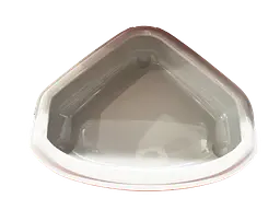 Туалет для котів Moderna Cozi з бортиком кутовий сірий 55х45х14 см C146330 - мініатюра 2