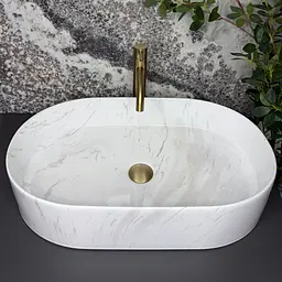 Умивальник VBI Verona накладний 60x38.5 см nature marmo glossy VBI-011331 - мініатюра 5